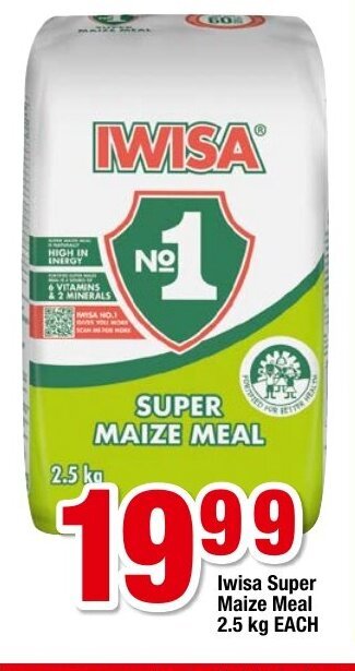 Iwisa Super Maize Meal 2.5kg each