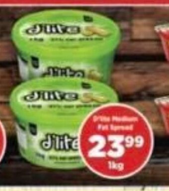 Goal Supermarket D'Lite Medium Fat Spread 1kg offer