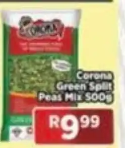 Goal Supermarket Corona Green Split Peas Mix 500g offer
