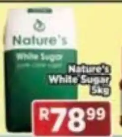 Goal Supermarket Nature's White Sugar 5kg offer
