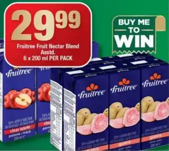 OK Foods Fruitree Fruit Nectar Blend asstd. 6 x 200ml per pack offer