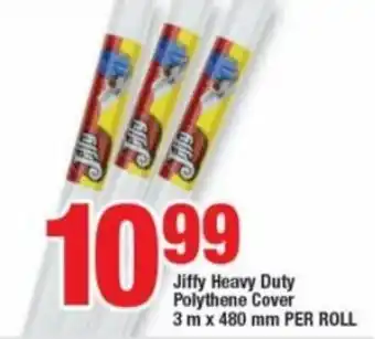 OK Foods Jiffy Heavy duty Polythene Cover 3m x 480mm per roll offer