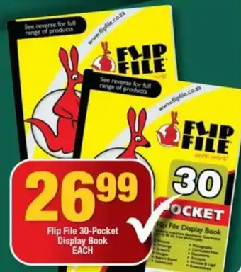 Flip File Display Book 30 pockets