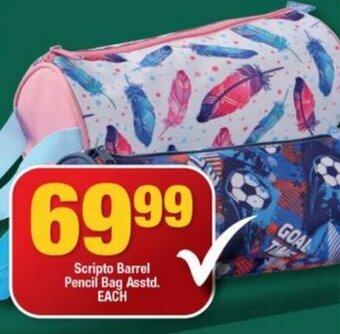 OK Foods Scripto Barrel Pencil Bag asstd offer
