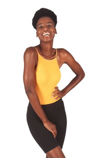 JAM Clothing Ladies ribbed bodysuit - yellow offer