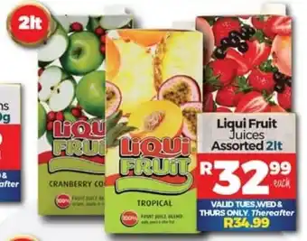 Liquifruit Juices assorted 2lt