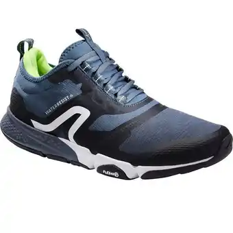 Decathlon Men's fitness walking shoes pw 580 waterresist - blue offer