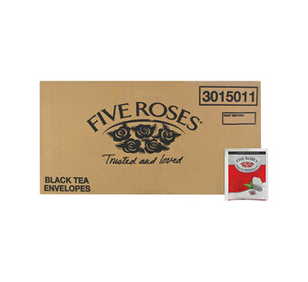Makro’s liquor Five roses black tea envelope (200 x 2.5g) offer
