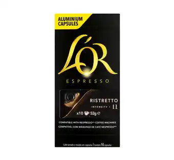 Lor coffee capsules 10s, ristretto