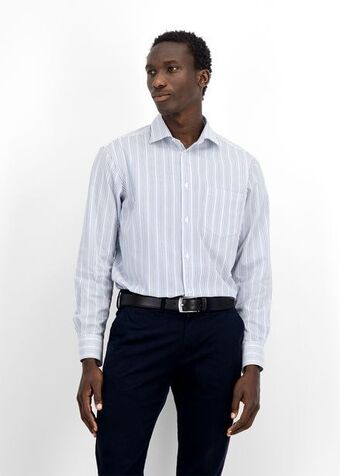 Woolworths Easy care striped shirt offer
