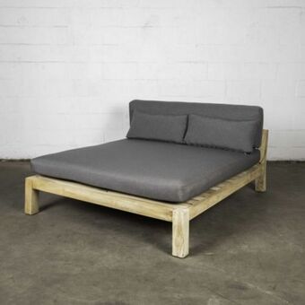 Weylandts Ibiza 2 seater lounger with light grey cushion offer