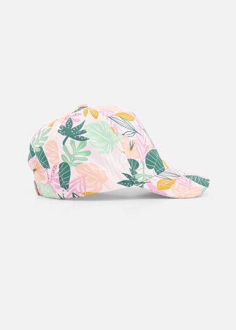 Tropical slogan print peak cap