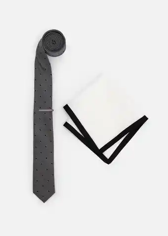 Woolworths Monochrome tie, tie bar & pocket square set offer