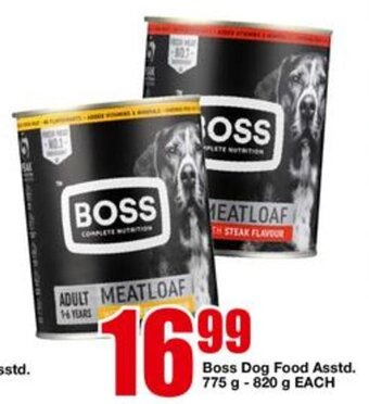 Boss Dog Food Asstd. 775g-820g