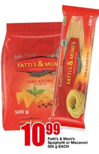 OK Foods Fatti's & Moni's Spaghetti or Macaroni 500g offer