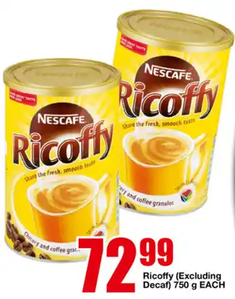 OK Foods Ricoffy (Excluding Decaf) 750g offer