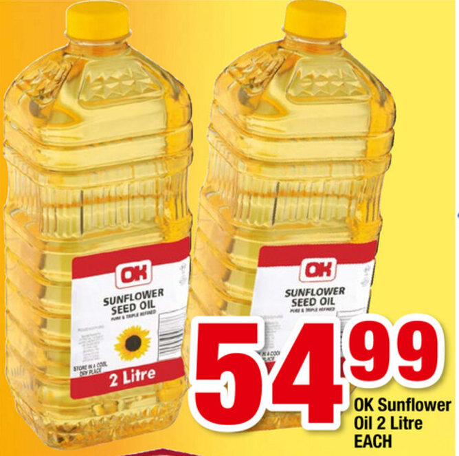 OK Sunflower Oil 2L offer at OK Foods