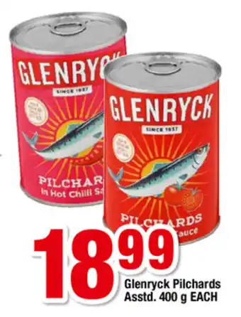 Glenryck Pilchards Asstd. 400g
