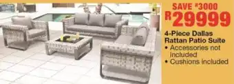 House & Home Dallas Rattan Patio Suite offer