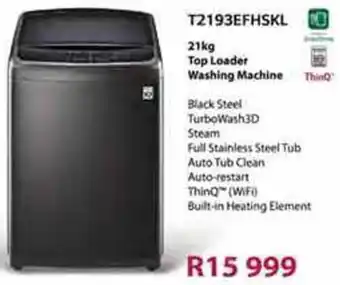 Makro LG Top Loader Washing Machine 21kg offer