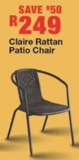 House & Home Claire Rattan Patio Chair offer