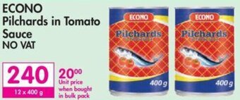 Makro Econo Pilchards in Tomato Sauce 12 x 400g offer