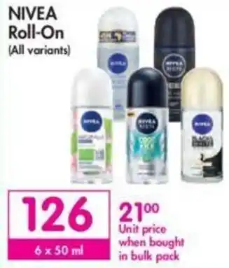 Makro Nivea Roll-On 6 x 50ml offer