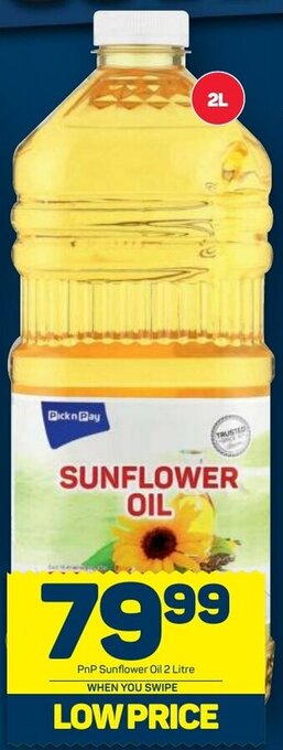 Pick n Pay PnP Sunflower Oil 2L offer