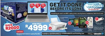 Pick n Pay Lenovo IdealPad Intel Celeron Laptop Bundle offer