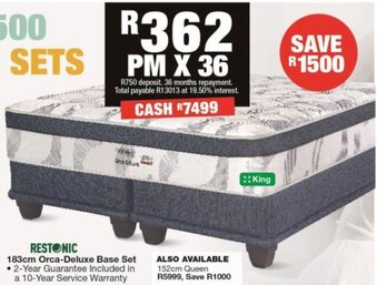House & Home Restonic Orca-Deluxe Base Set 183cm offer