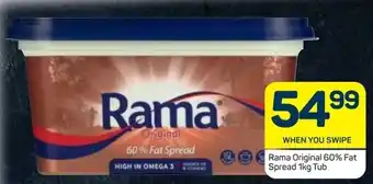Pick n Pay Rama Original 60% Fat Spread 1kg offer