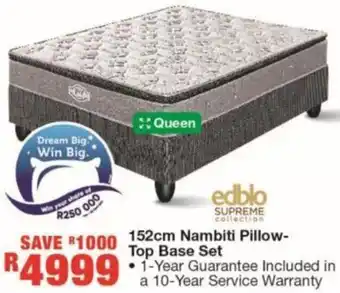 House & Home Edblo Supreme Collection Nambiti Pillow Top Base Set offer