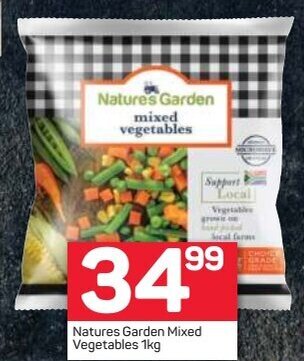 Pick n Pay Natures Garden Mixed Vegetables 1kg offer