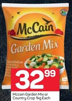 Pick n Pay McCain Garden Mix or Country Crop 1kg offer