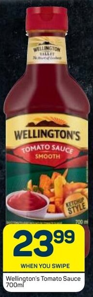 Pick n Pay Wellington's Tomato Sauce 700ml offer
