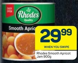 Pick n Pay Rhodes Smooth Apricot Jam 900g offer