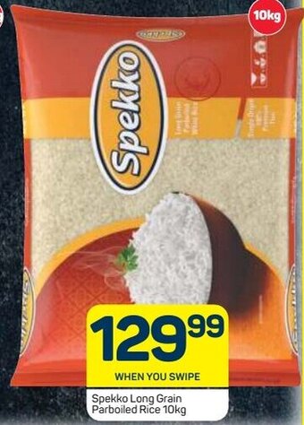 Pick n Pay Spekko Long Grain Parboiled Rice 10kg offer