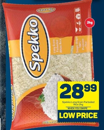 Pick n Pay Spekko Long Grain Parboiled Rice 2kg offer