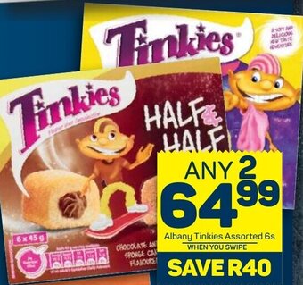 Pick n Pay Albany Tinkies Assorted 6s offer