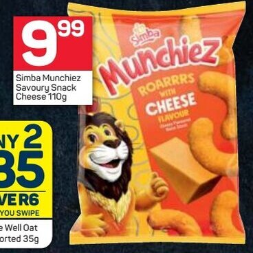 Simba Munchiez Savoury Snack Assorted 110g offer at Pick n Pay