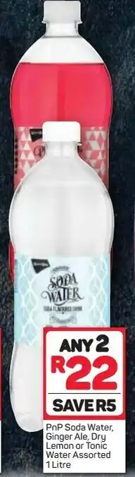 Pick n Pay PnP Soda Water, Ginger Ale, Dry Lemon or Tonic Water Assorted 1L offer