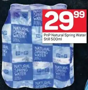 Pick n Pay PnP Natural Spring Water Still 500ml offer