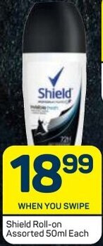 Pick n Pay Shield Roll-On Assorted 50ml offer