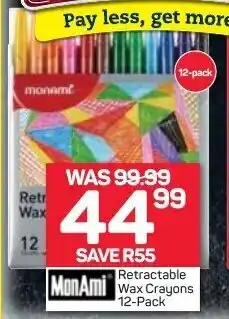 Pick n Pay Retractable Wax Crayons 12-Pack offer