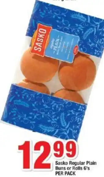 OK Foods Sasko Regular Plain Buns offer