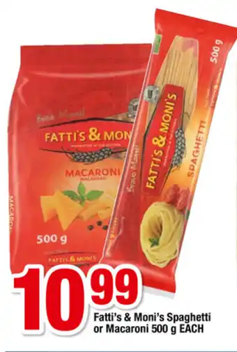 OK Foods Fatti's & Moni's Spaghetti or Macaroni 500g offer