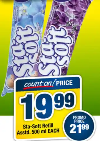 OK Foods Sta-Soft Refill Asstd. 500ml offer