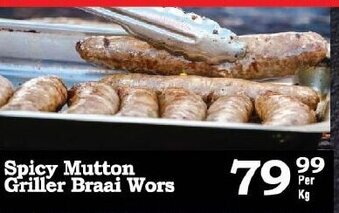 Oxford Freshmarket Spicy Mutton Griller Braai Wors offer