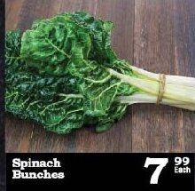 Spinach Bunches