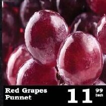Oxford Freshmarket Red Grapes Punnet offer